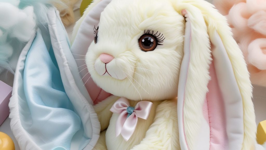 Personalized Long Ear Bunny Stuffed Animal Baby Gift