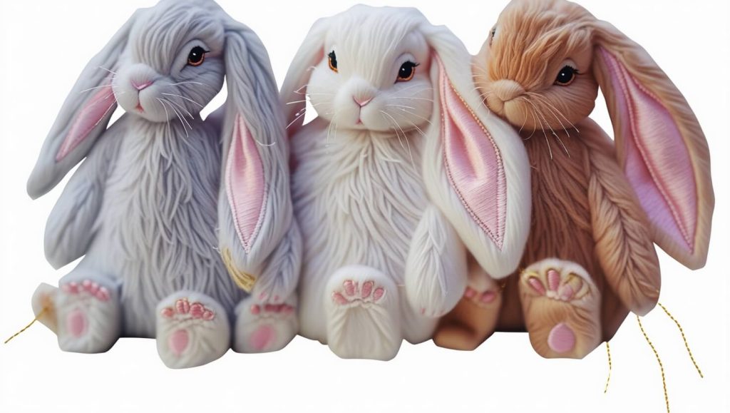 Custom Name Monogrammed Embroidered Bunny